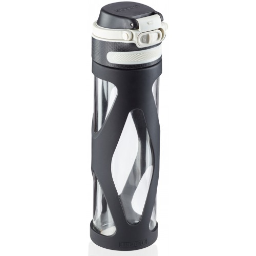 LEIFHEIT Flip Szklana butelka 600 ml czarny 03254